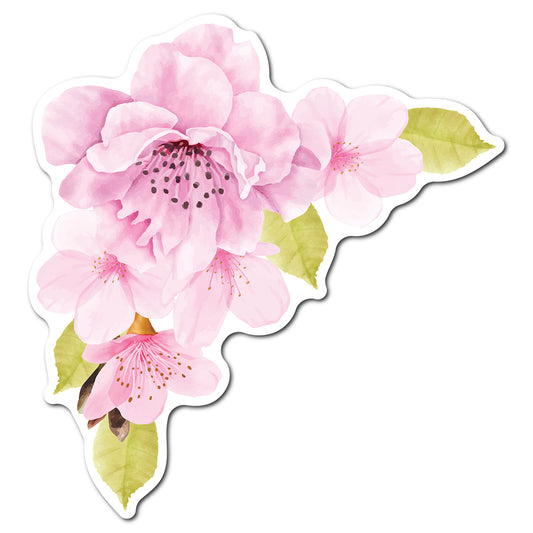 Free Watercolor Floral Place Card Accent PNG | Print-and-Cut Wedding Template - Design 39