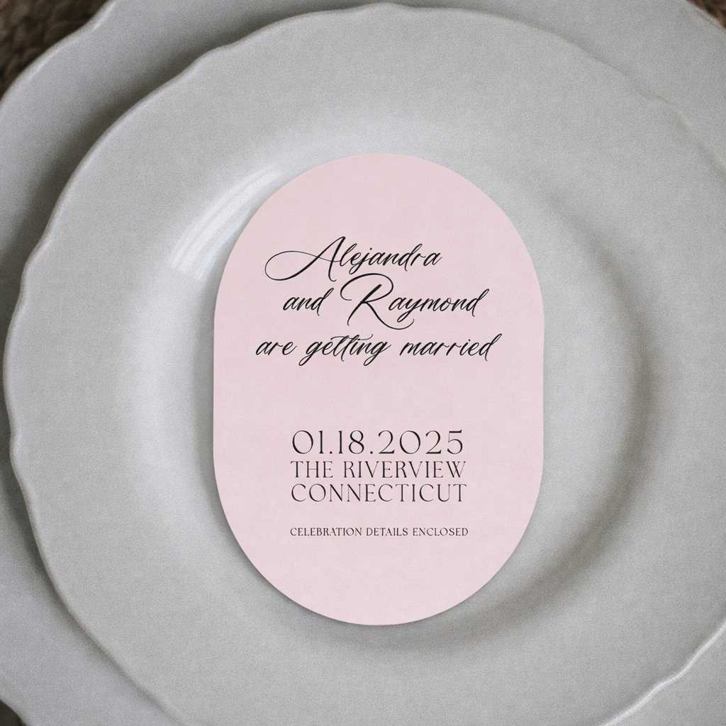 Personalized Wedding Cards | Fully Custom Print | Signature Oblong Shape
