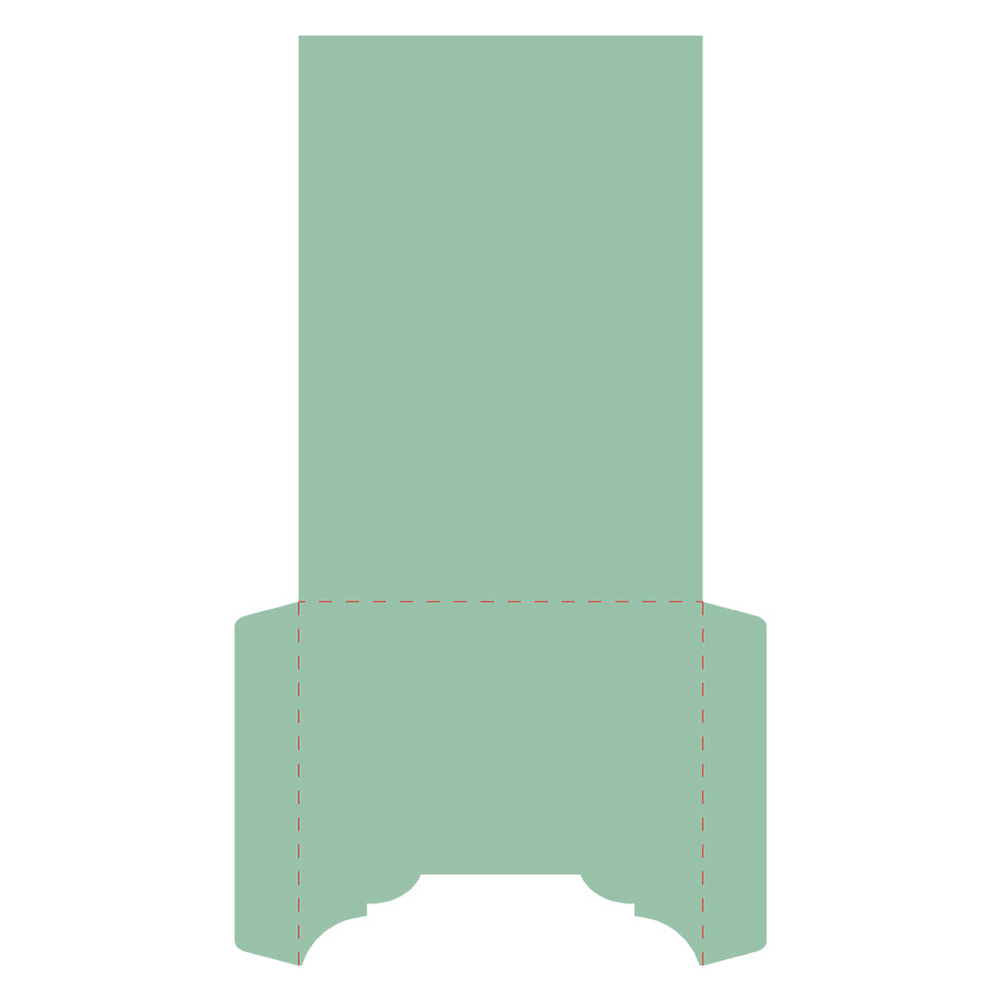Invitation Sleeve Template for 5x7" Invitation Suite - Cricut Cardstock Invitation Sleeve SVG