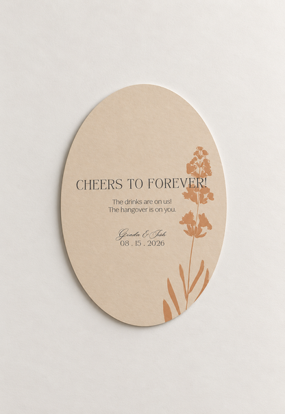 Botanical Wildflower Wedding Stationery PNG Template Bundle | Complete Print and Cut Wedding Suite - Keisha Collection