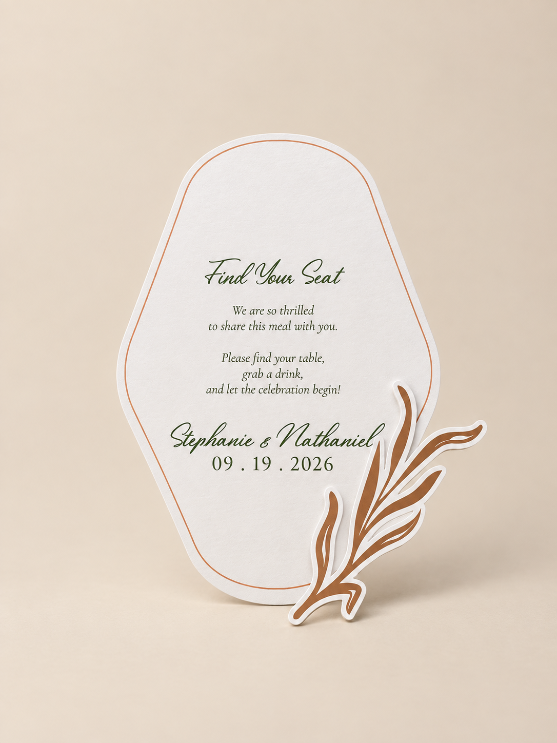 Set of 3 Floral Layered Wedding Table Signage PNG Templates for Cricut | Print and Cut Wedding Signs - Chloe Collection