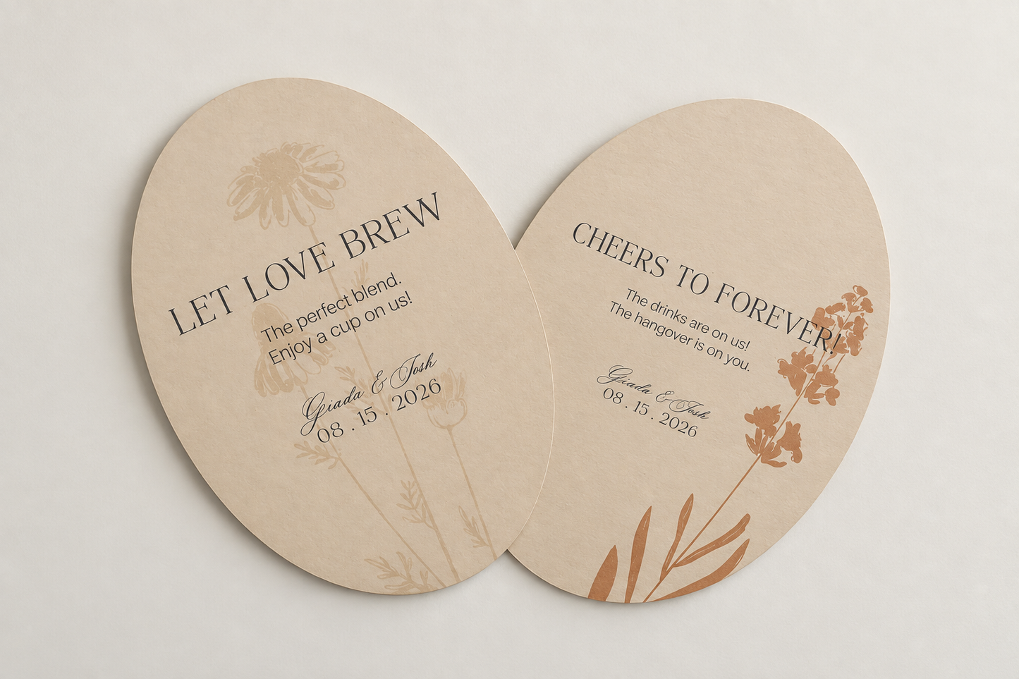 Botanical Wildflower Wedding Stationery PNG Template Bundle | Complete Print and Cut Wedding Suite - Keisha Collection