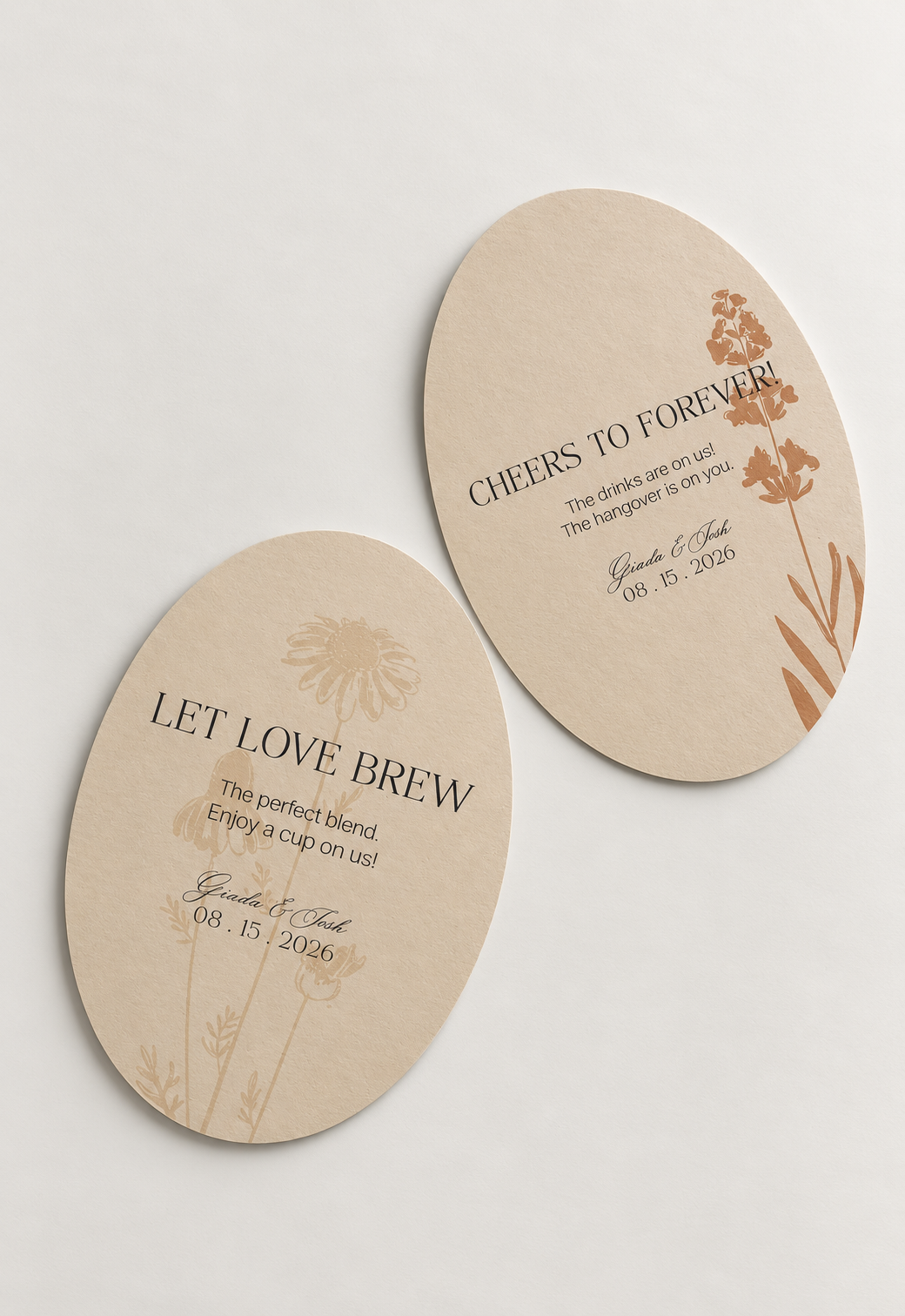 Botanical Wildflower Wedding Stationery PNG Template Bundle | Complete Print and Cut Wedding Suite - Keisha Collection