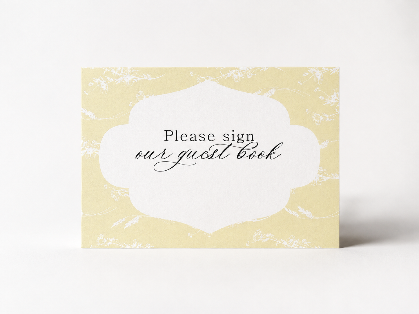 2-Piece Wedding Table Sign Template | Print-and-Cut PNG for Wedding Reception Signage - Catherine Collection