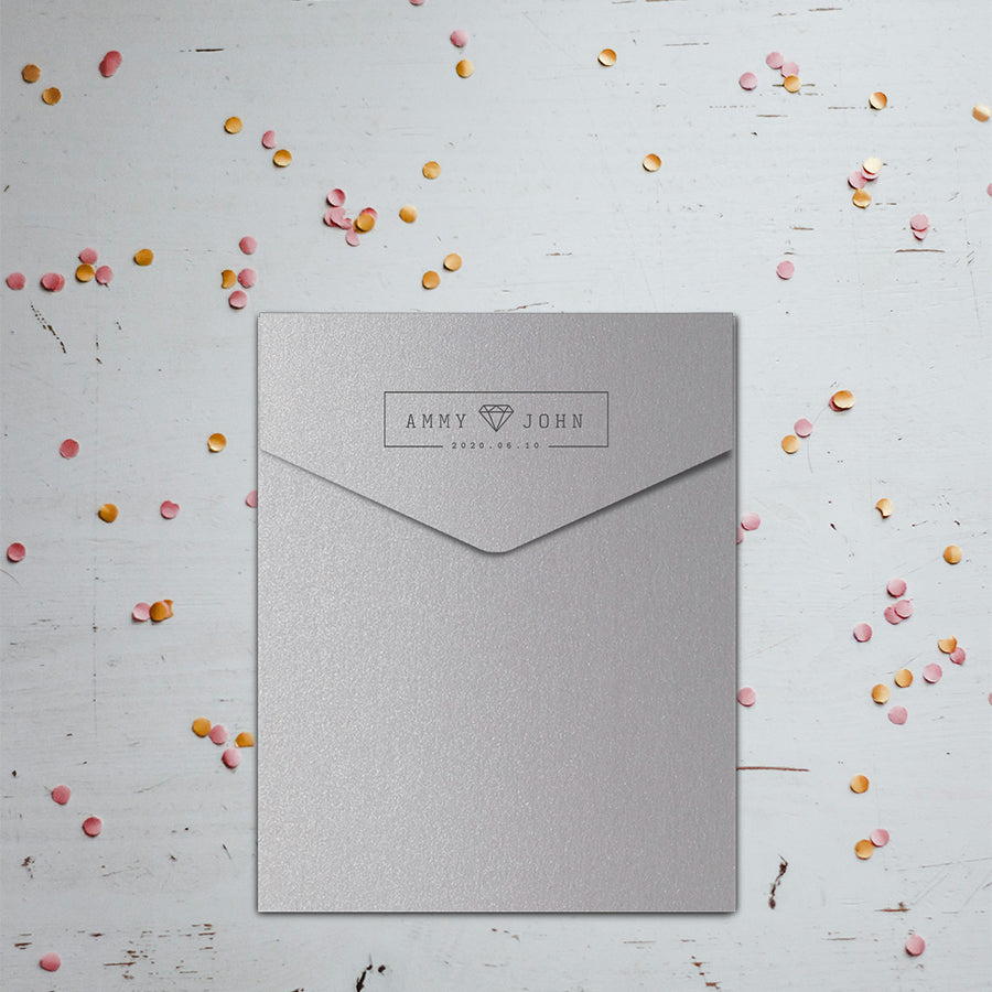Envelope Printing | Colored Ink Print | Thick Shimmer Cardstock (A1 - 3.625 x 5.125 in)