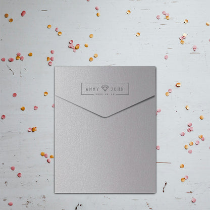 Envelope Printing | Colored Ink Print | Thick Shimmer Cardstock (A1 - 3.625 x 5.125 in)