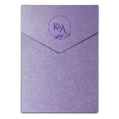 Envelope Printing | Colored Ink Print | Thick Shimmer Cardstock (A2 - 4.375 x 5.625 in)