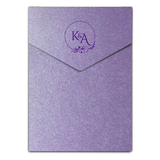 Envelope Printing | Colored Ink Print | Thick Shimmer Cardstock (A2 - 4.375 x 5.625 in)