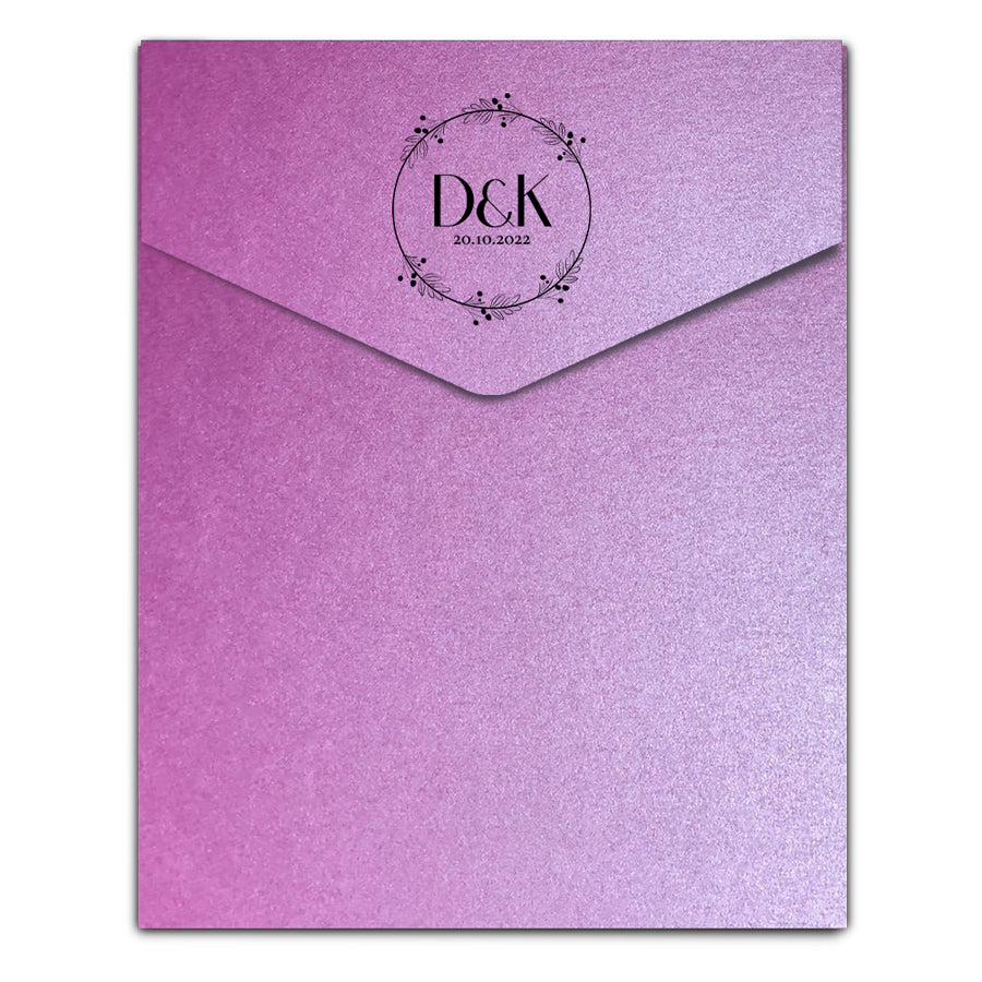 Envelope Printing | Colored Ink Print | Thick Shimmer Cardstock (A3 - 5.25 x 7.125 in)