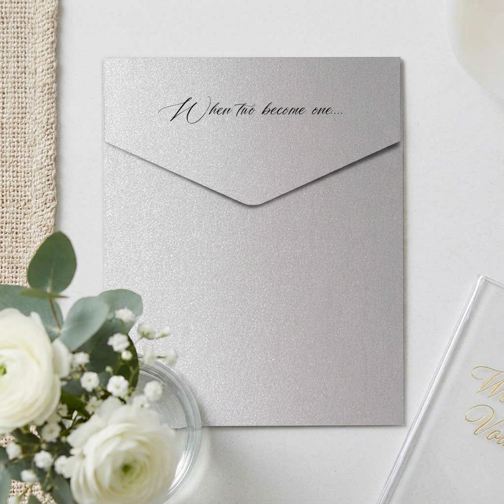 Envelope Printing | Colored Ink Print | Thick Shimmer Cardstock (A6 - 6 x 9 in)