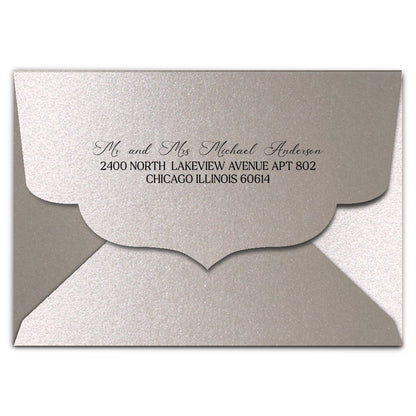 Envelope Printing | Colored Ink Print | Thick Shimmer Cardstock (B1 - 3.625 x 5.125 in)