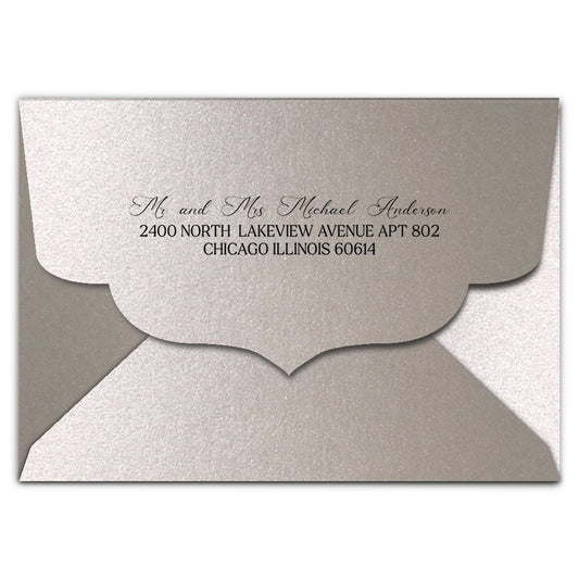 Envelope Printing | Colored Ink Print | Thick Shimmer Cardstock (B1 - 3.625 x 5.125 in)
