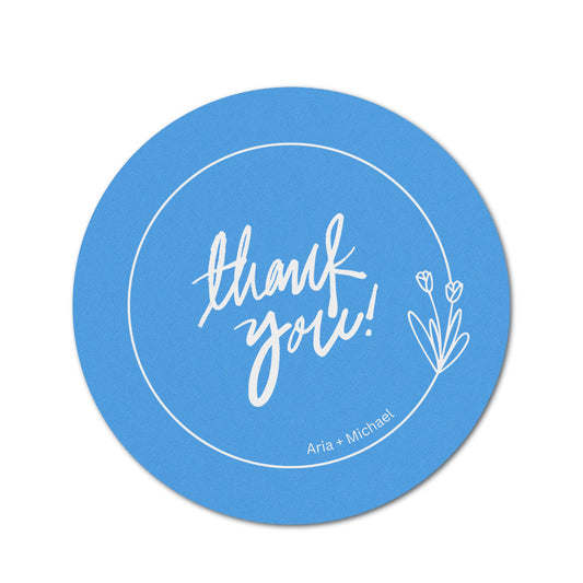 Personalized Wedding Favor Tags | Fully Custom White Ink Print | Signature Shape 46