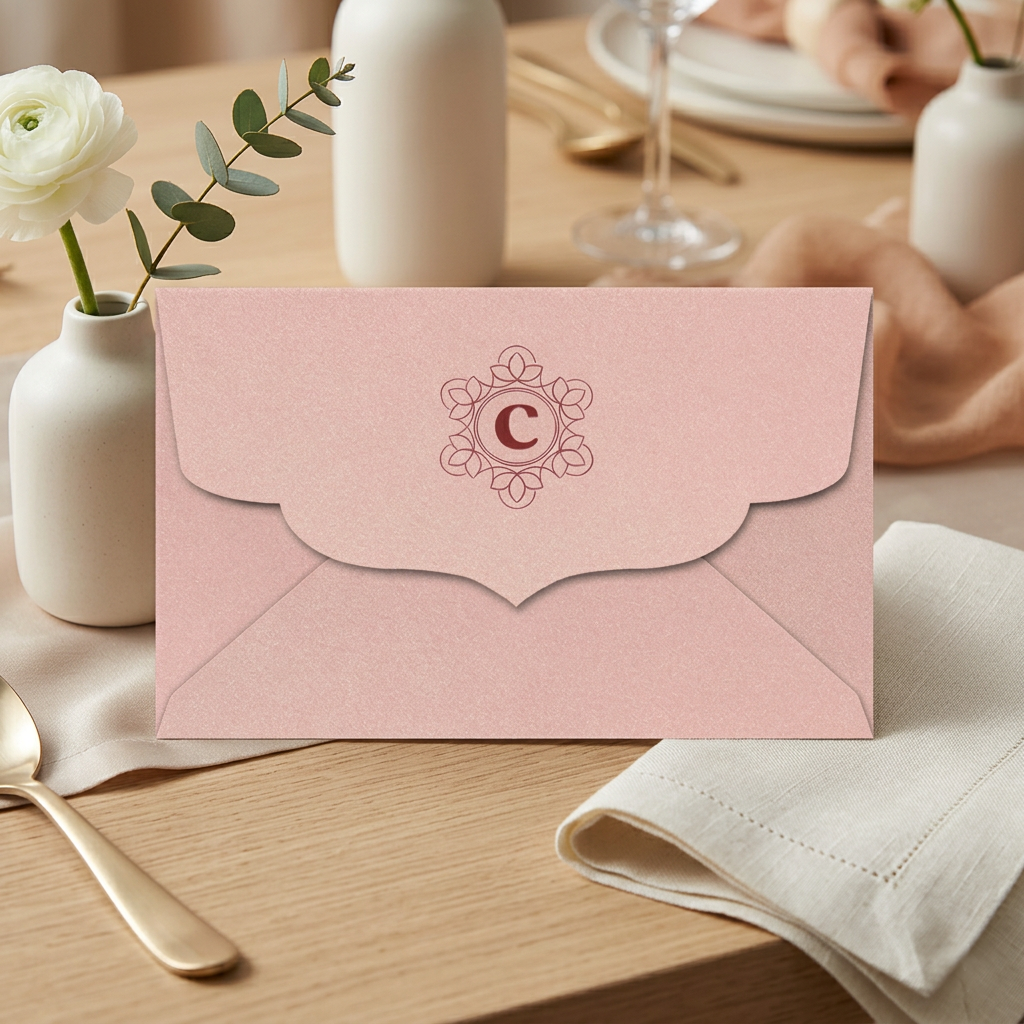 Envelope Printing | Colored Ink Print | Thick Shimmer Cardstock (B3 - 5.5 x 7.5 in)