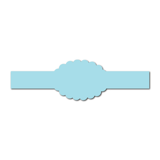 Portrait Wedding Invitation Belly Band SVG Template | Classic - Shape 4