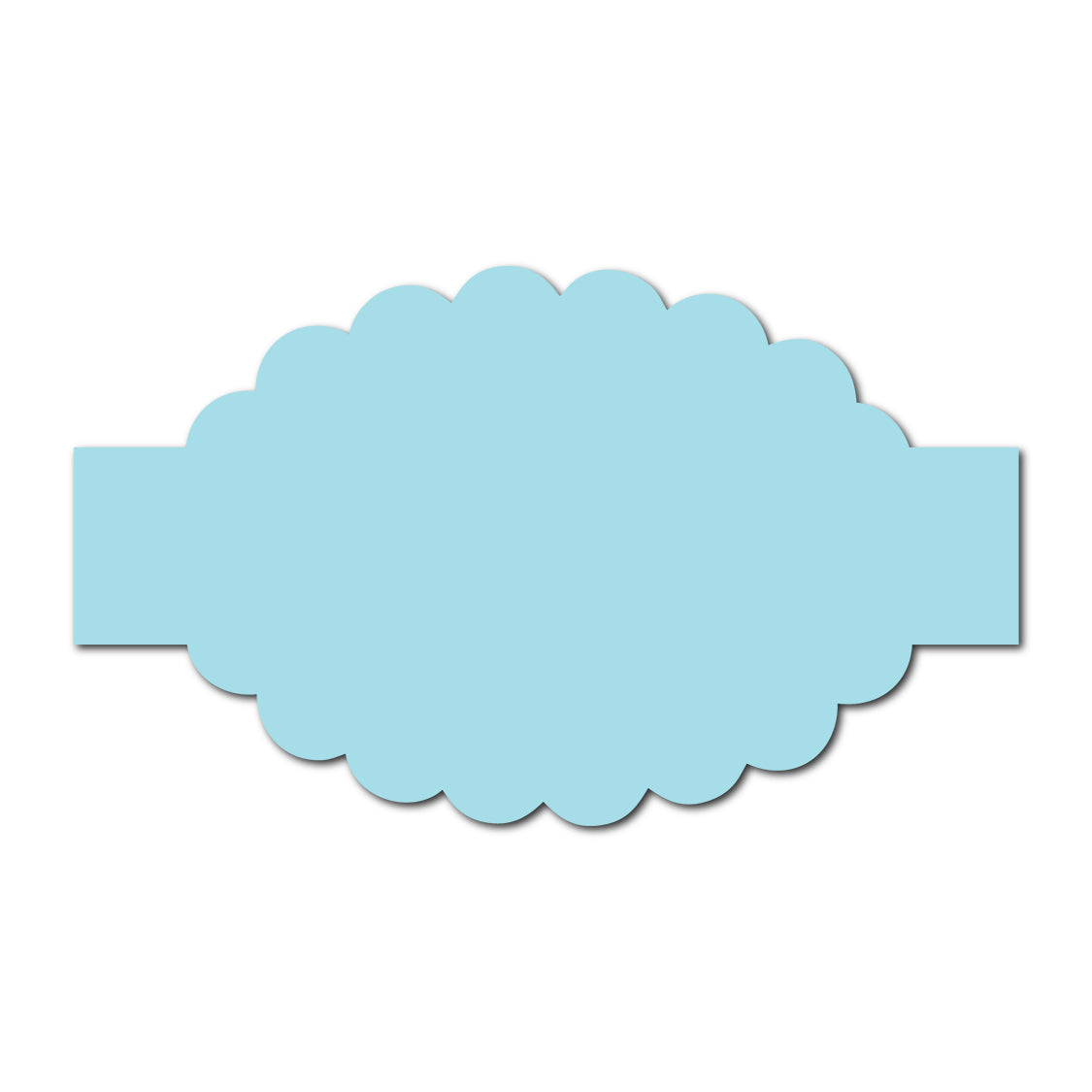 Portrait Wedding Invitation Belly Band SVG Template | Thick Buckle - Shape 4
