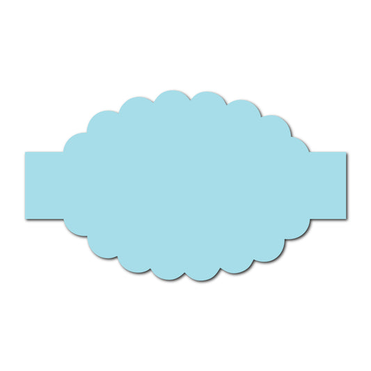 Portrait Wedding Invitation Belly Band SVG Template | Thick Buckle - Shape 4