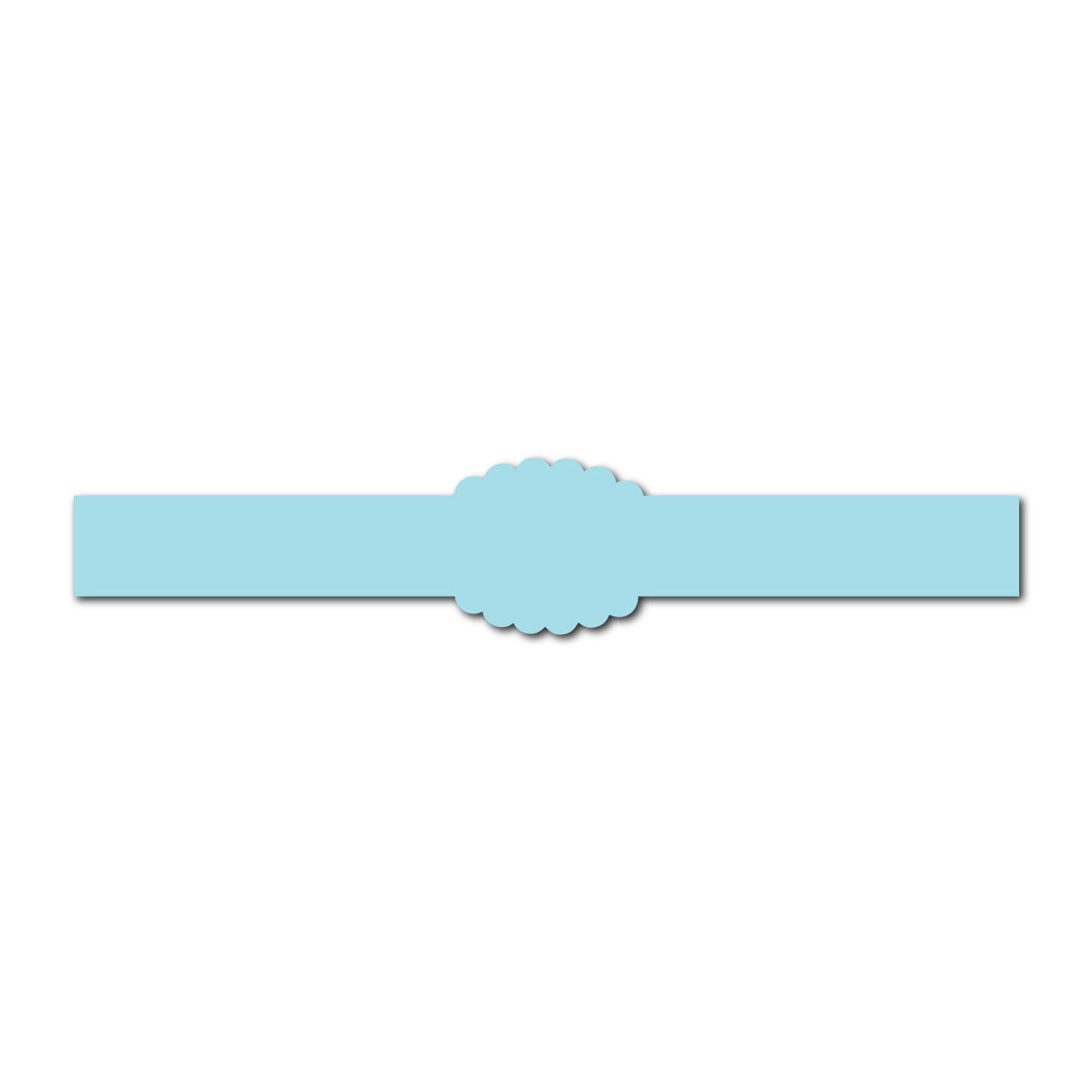 Portrait Wedding Invitation Belly Band SVG Template | Thin - Shape 4