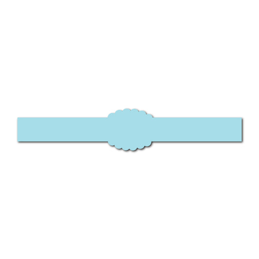 Portrait Wedding Invitation Belly Band SVG Template | Thin - Shape 4