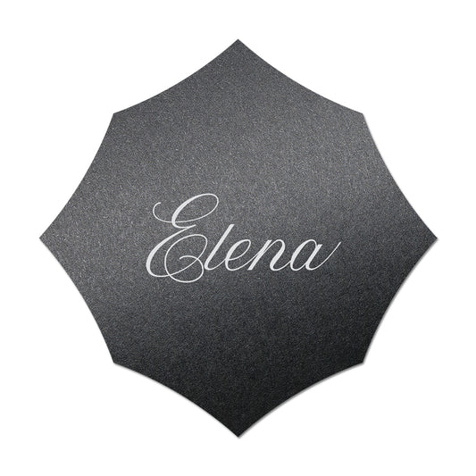 Personalized Wedding Place Cards | Fully Custom White Ink Print | Signature Shape 4