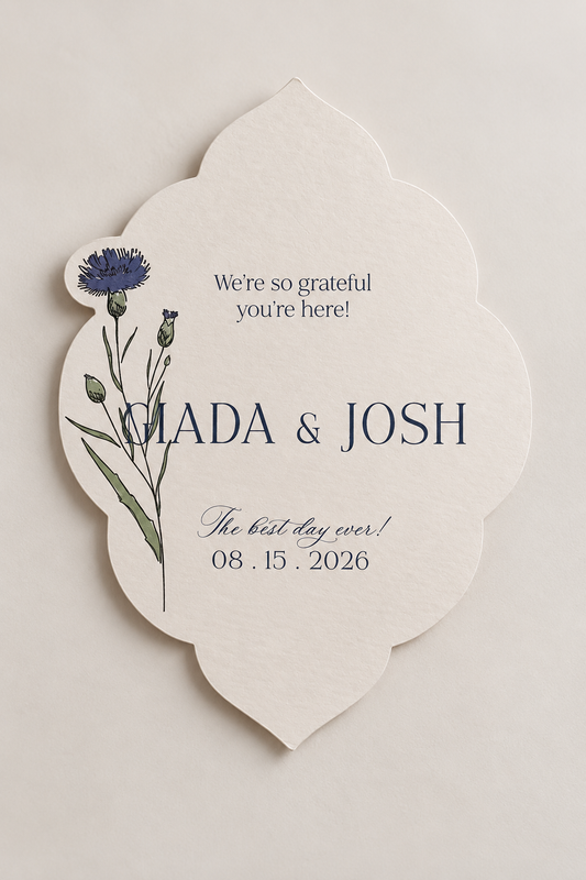 Botanical Wedding Signage PNG Templates Set of 2 | Print and Cut Floral Wedding Signs - Keisha Collection