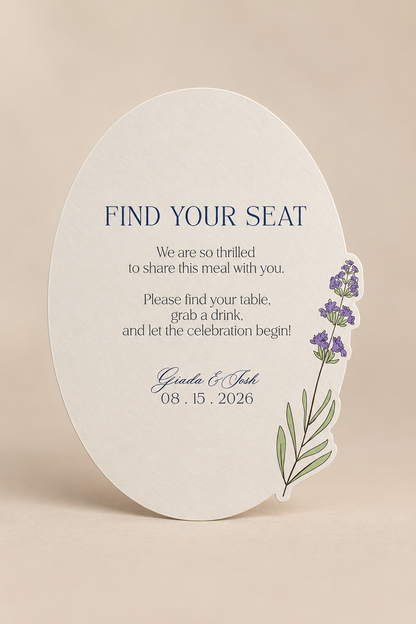 Botanical Wedding Signage PNG Templates Set of 2 | Print and Cut Floral Wedding Signs - Keisha Collection