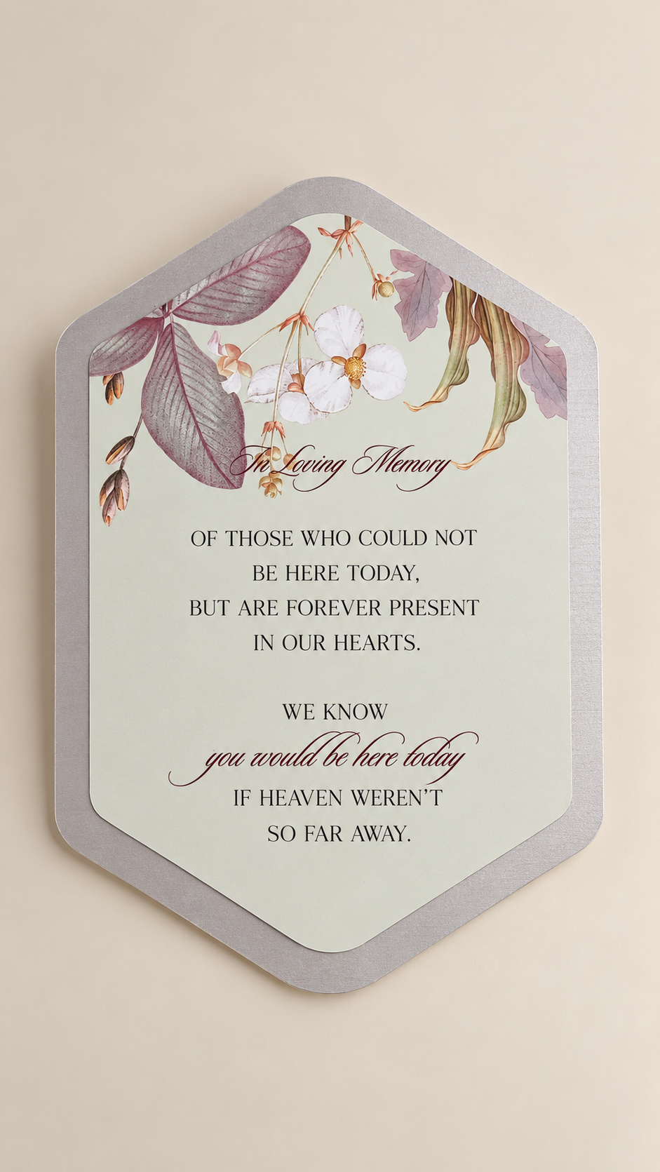 Layered Wedding Signage PNG Templates | Set of 2 Print-and-Cut Botanical Wedding Signs - Fatima Collection