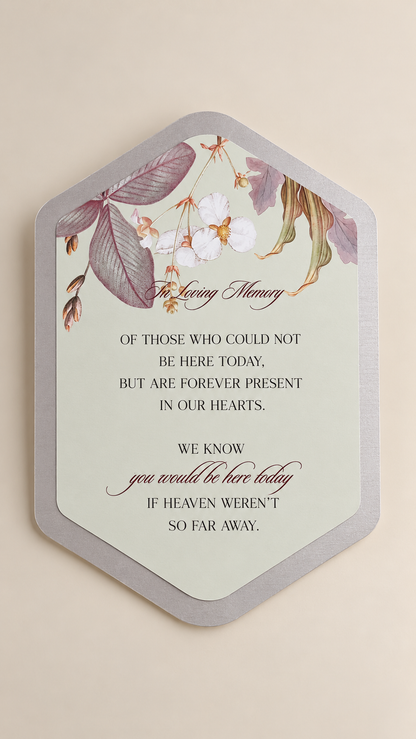 Layered Wedding Signage PNG Templates | Set of 2 Print-and-Cut Botanical Wedding Signs - Fatima Collection