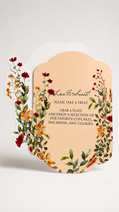 Wedding Print-and-Cut PNG Template Bundle | Floral DIY Invitation & Wedding Stationery Suite - Blythe Collection