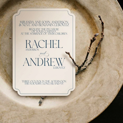 Personalized Wedding Cards | Fully Custom Print | Signature Formal Shape