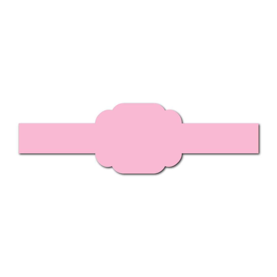 Portrait Wedding Invitation Belly Band SVG Template | Classic - Shape 5