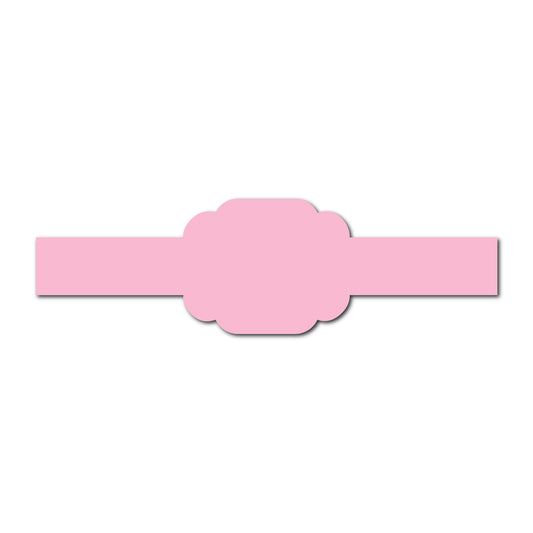 Portrait Wedding Invitation Belly Band SVG Template | Classic - Shape 5