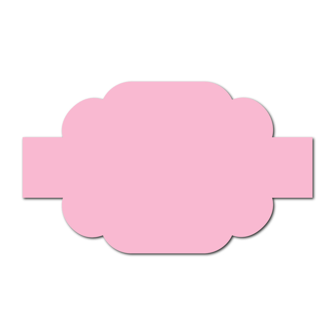 Portrait Wedding Invitation Belly Band SVG Template | Thick Buckle - Shape 5