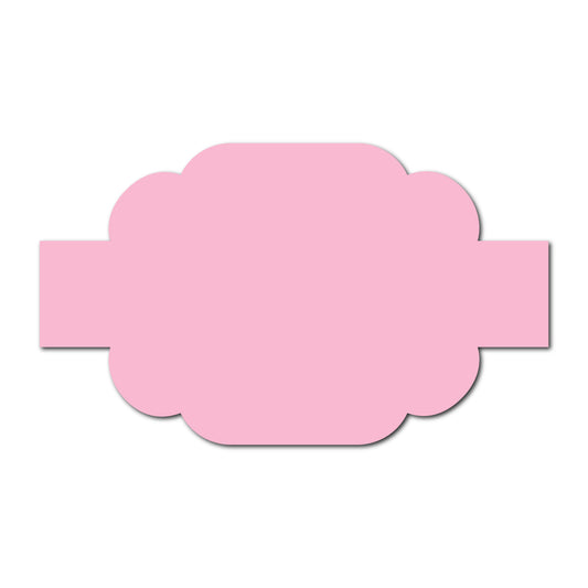 Portrait Wedding Invitation Belly Band SVG Template | Thick Buckle - Shape 5