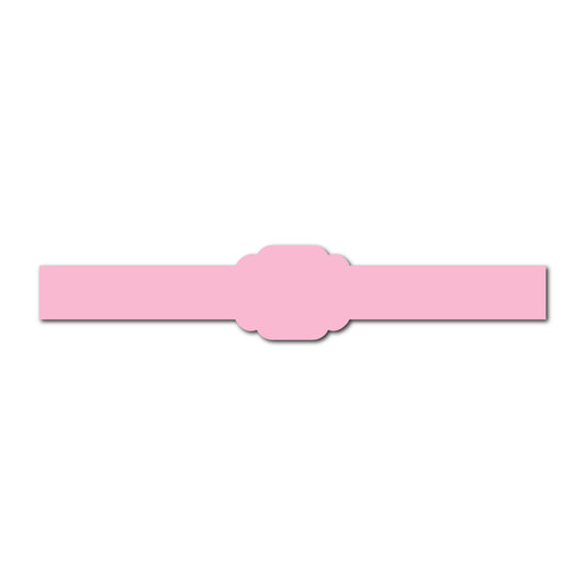 Portrait Wedding Invitation Belly Band SVG Template | Thin - Shape 5