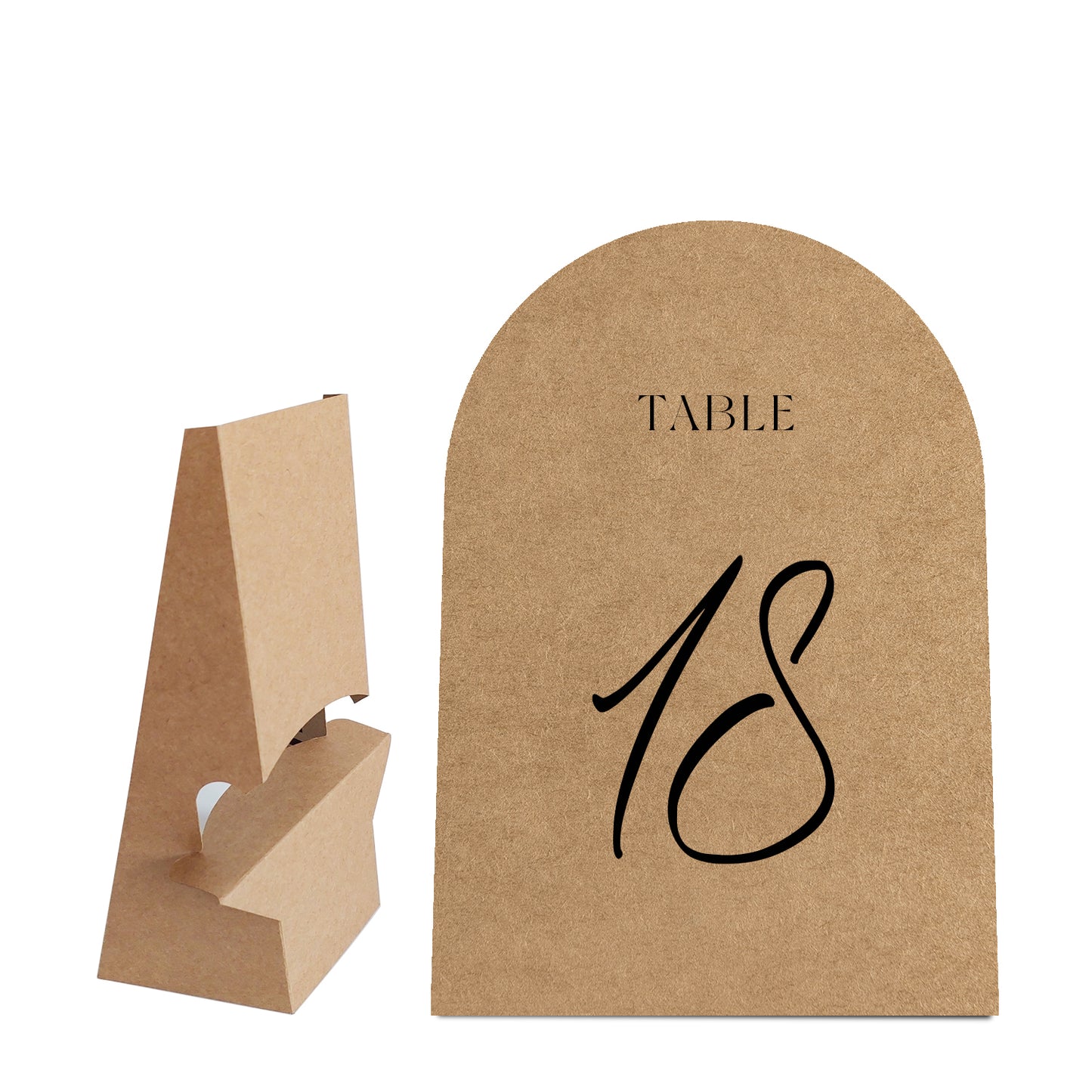 Free Table Number with Stick-on Easel Template for Cricut or Silhouette Machines