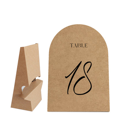 Free Table Number with Stick-on Easel Template for Cricut or Silhouette Machines