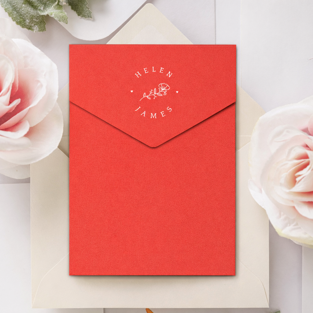 Envelope Printing | White Ink Print | Thick Matte Cardstock (A3 - 5.25 x 7.125 in)