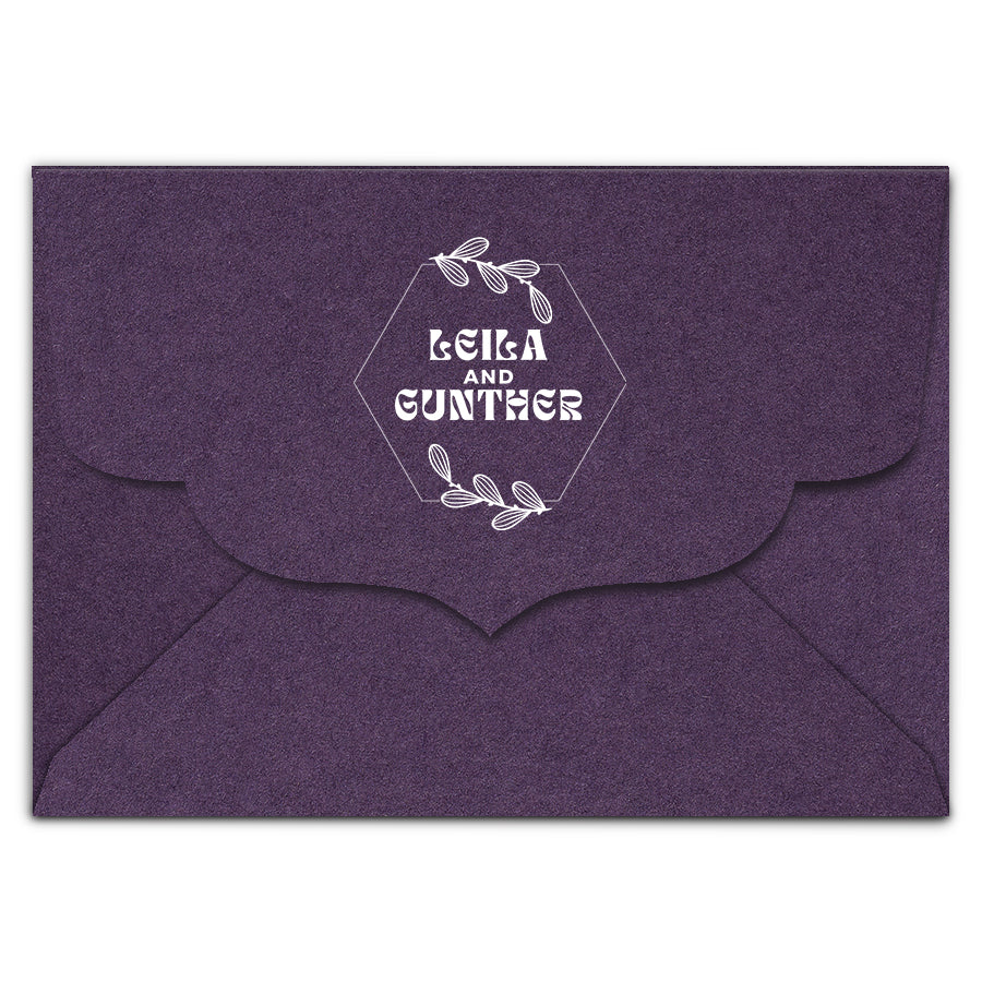 Envelope Printing | White Ink Print | Thick Matte Cardstock (B1 - 3.625 x 5.125 in)