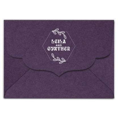 Envelope Printing | White Ink Print | Thick Matte Cardstock (B1 - 3.625 x 5.125 in)