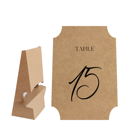 Free Table Number with Stick-on Easel Template for Cricut or Silhouette Machines