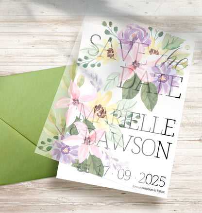 Free Garden-Inspired Vellum Overlay Template | Print-and-Cut PNG & Printable PDF - Design 6