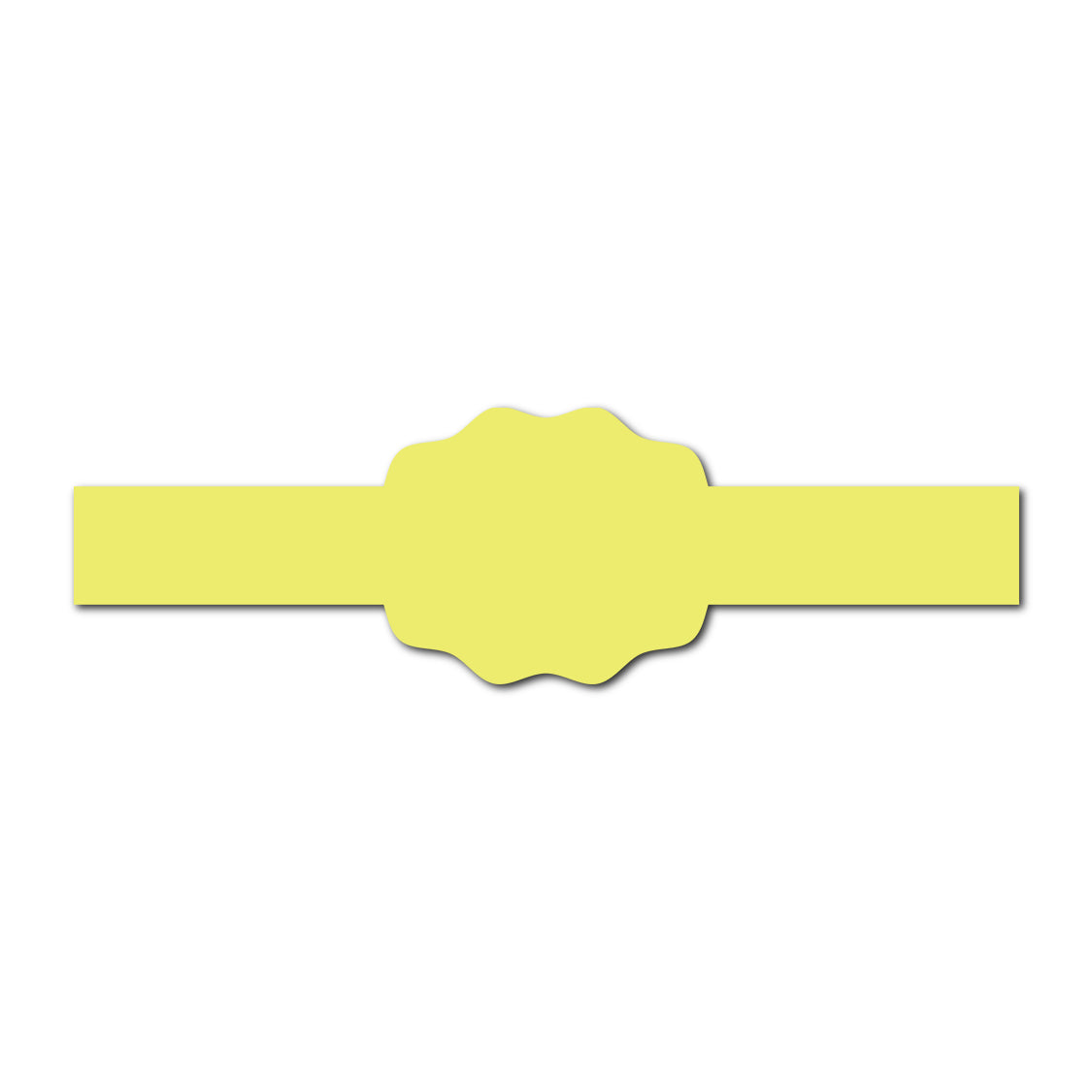 Portrait Wedding Invitation Belly Band SVG Template | Classic - Shape 6