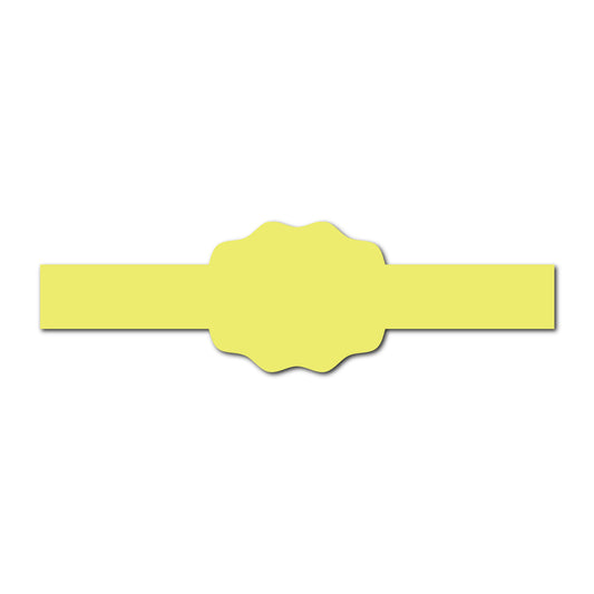 Portrait Wedding Invitation Belly Band SVG Template | Classic - Shape 6