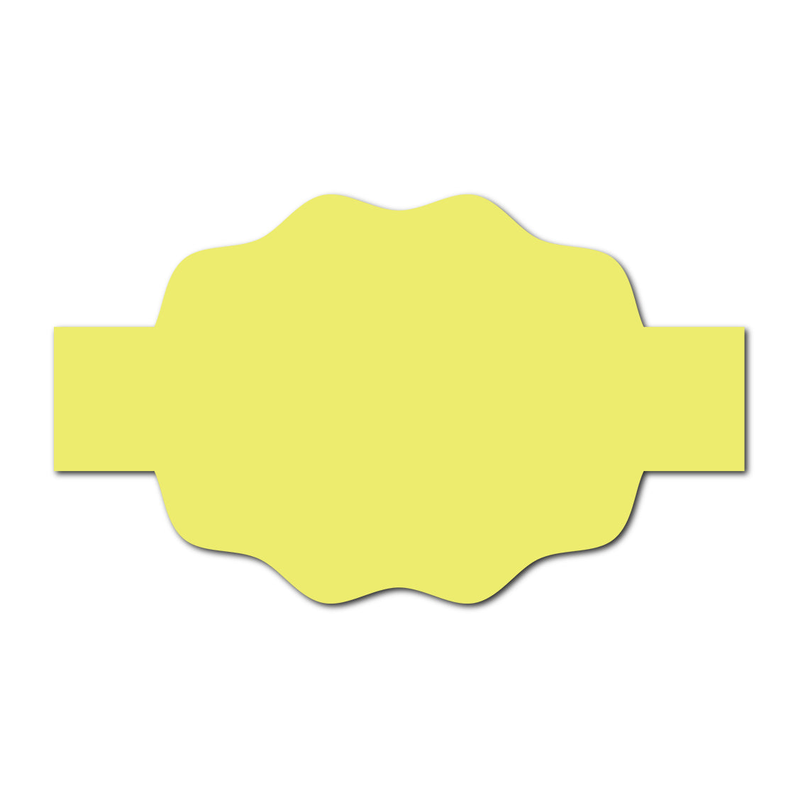 Portrait Wedding Invitation Belly Band SVG Template | Thick Buckle - Shape 6