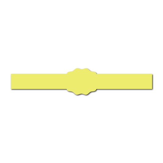 Portrait Wedding Invitation Belly Band SVG Template | Thin - Shape 6