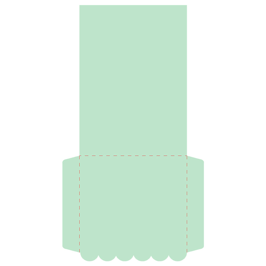 Invitation Sleeve Template for 5x7" Invitation Suite - Free 5x7 invitation Sleeve SVG for Cricut