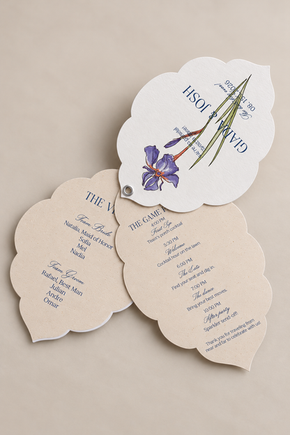 Botanical Wildflower Wedding Stationery PNG Template Bundle | Complete Print and Cut Wedding Suite - Keisha Collection