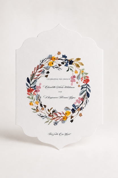 Watercolor Floral Wedding Stationery Bundle | Print-and-Cut PNG Templates | Complete DIY Wedding Suite - Cassandra Collection