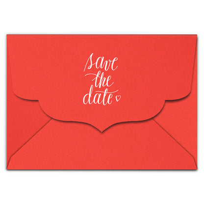 Envelope Printing | White Ink Print | Thick Matte Cardstock (B2 - 5.75 x 4.5 in)